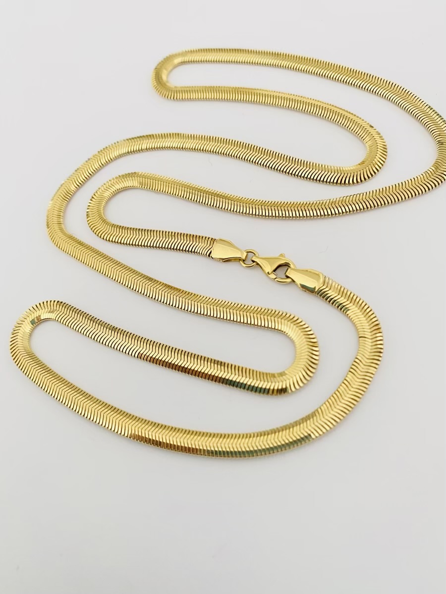 14k gold snake chain 60cm