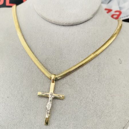 14k gold chain and cross CS-AP