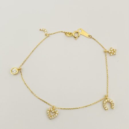 Fine 14k gold  bracelet MA2618E