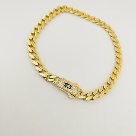 14k gold bracelet  20.5cm  MU-B