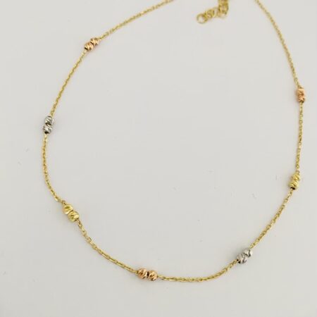14k gold ankle bracelet 26JL4