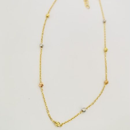 14k gold ankle bracelet 26JL6
