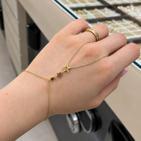 14k gold NEW star bracelet