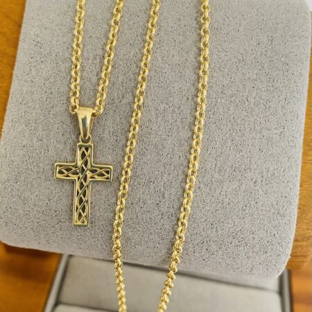 Fine 14k gold necklace 50cm 26JY-1E
